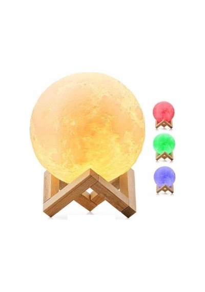 Zhltools Ay Işığı Gece Lambası 5 Renk Ahşap