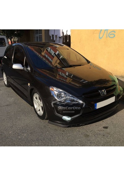 Peugeot 307 2001-2008 Uyumlu Üniversal Laguna Lip Esnek Ön Lip 2 Parça Tampon Altı Dil Karlık Ön Ek 00 Şüscaroto Aksesuar