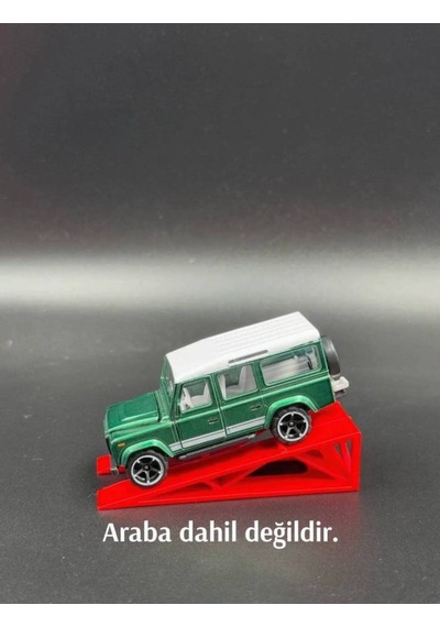 1:64 Ölçek Araba Rampası - Kırmızı