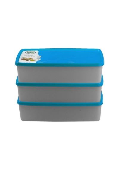 Hobby Life Alaska Nofrost Saklama Kabı 2 Litre 3'Lü Mavi Çok Renkli