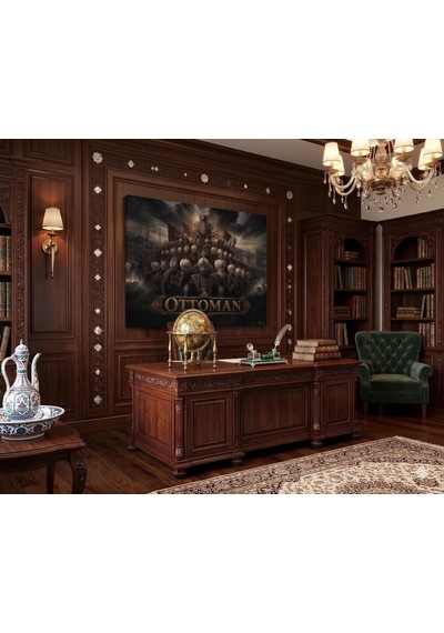 Bybars Osmanlı İmparatorluğu Duvar Tablosu 40x50 Cm 3mm Forex Pvc Baskı Tarihi Osmanlı Sultanları Dekoratif Tablo Salon Ofis Erkek Odası Duvar Dekoru