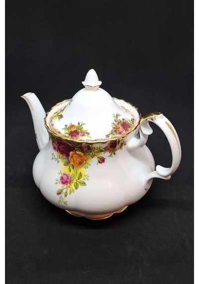 Old Country Roses Tombul Form Antika Porselen Çay/kahve Sunum Ürünü 820 Ml Büyük Boy Kırmızı