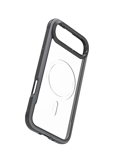 Apple Uyumlu iPhone 17 Air Kılıf M-safe Şarjlı Airbagli Raptic Shield Serisi Şeffaf Arka Yüzey Kapak Siyah