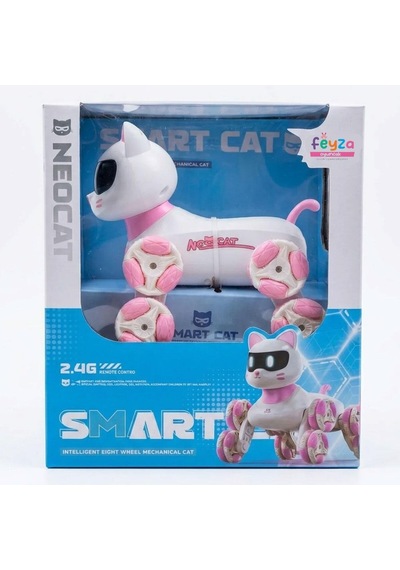 2.4g Uzaktan Kumandalı Akrobatik Kedi Robot - 360 Dönüş Ve Merdiven Tırmanma