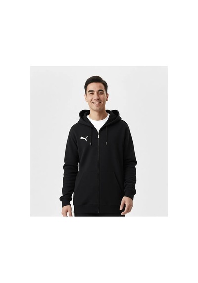 Puma Teamgoal Casuals Hooded Erkek Futbol Ceketi 65859503 Siyah