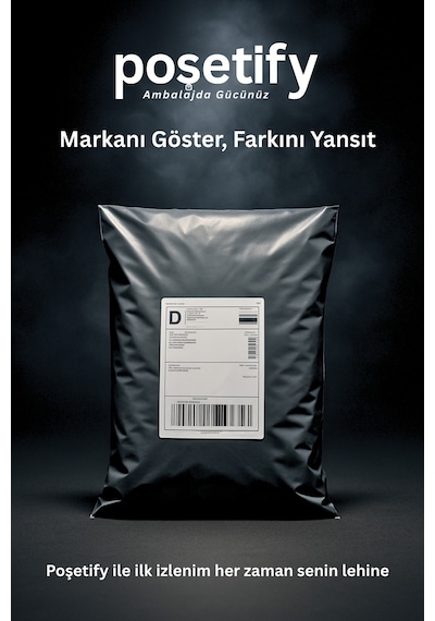 Cepsiz Kargo Poşeti 18x27,5x5 Cm 5000 Adet E-ticaret Poşeti Gri Yapışkan Bantlı Kargo Zarfı