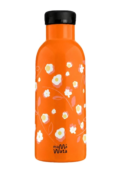 Mamawata Sunlight Pipetli Çocuk Termos Matara 470 Ml Paslanmaz Çelik Sızdırmaz Yalıtımlı Suluk Turuncu