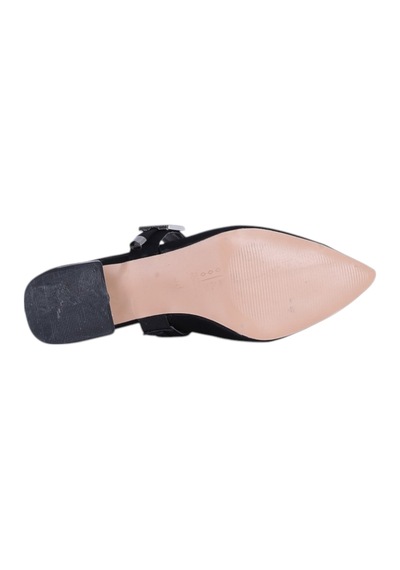 Esracan 2808 3cm Slingback Kadın Topuklu Ayakkabı siyah