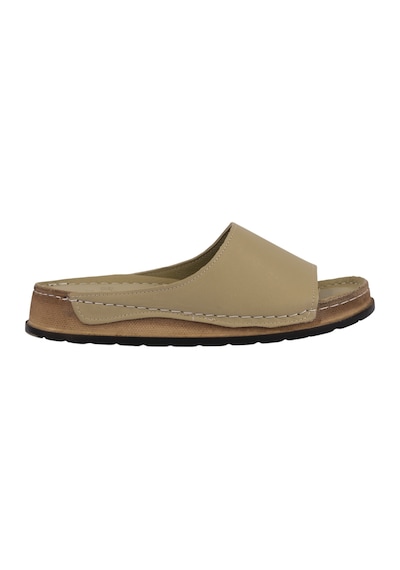Napa Shoes Hakiki Deri Lazer Kesim Delikli Rahat Taban Kadın Terlik Napa-309 164