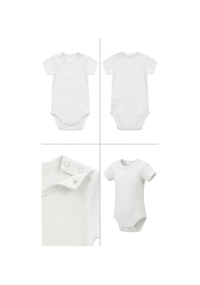Veraura Lifestyle 3/18 Ay 4 Adet Çıtçıtlı Bebek Zıbını ekru