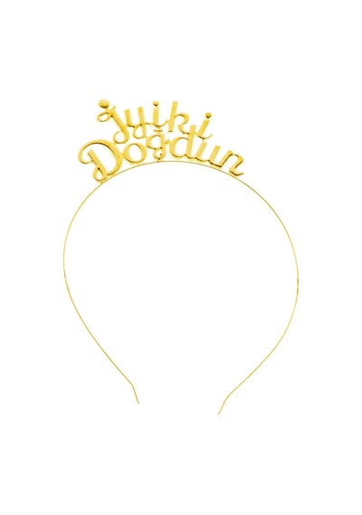 Niyet Taç - Iyi Ki Doğdun - Metal - Gold - Simli Taç - Parti