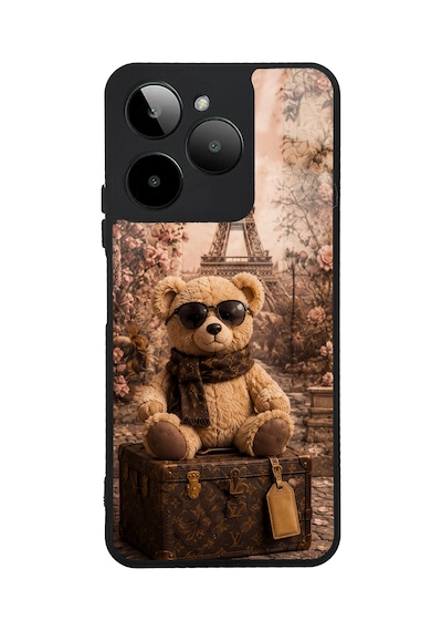 Gm Era 30 Paris Teddy Voyage Tasarımlı Glossy Telefon Kılıfı Krem