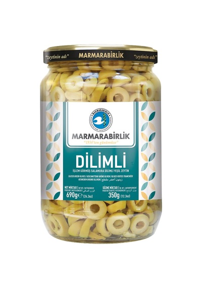 5 Adet Marmarabirlik Dilimli Yeşil Zeytin 350 G