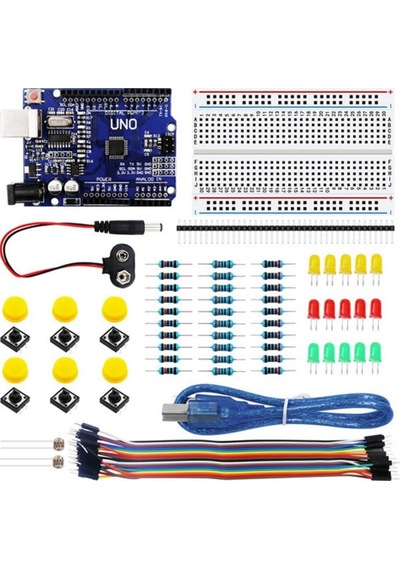Kutulu Arduino Uno R3 Başlangıç Seti 78 Parça Breadboard Led