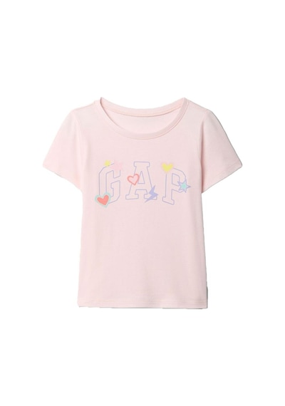 Gap Logo Grafikli T-shirt - 710283-10021 Pembe