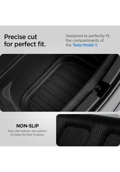 Spigen Tesla Model Y Legacy 2024-2023 Arka Bagaj Alt Gizli Bölme 3d Havuzlu Bagaj Havuzu Tl00-y Siyah - Acp06528 Spigen Tr