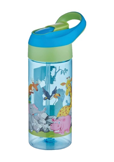 Fiftyfifty 500ml Tritan Kalın Pipetli Çocuk Okul Su Matarası Genel