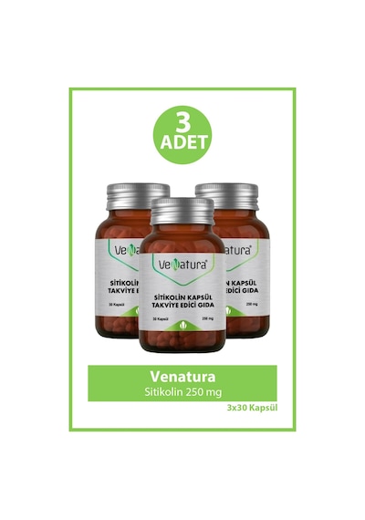 Venatura Sitikolin 250 Mg 30 Kapsül 3 Adet