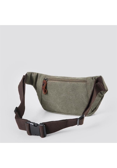 Ççs 31516 Sport Kanvas Bel Çantası Yeşil Yeşil