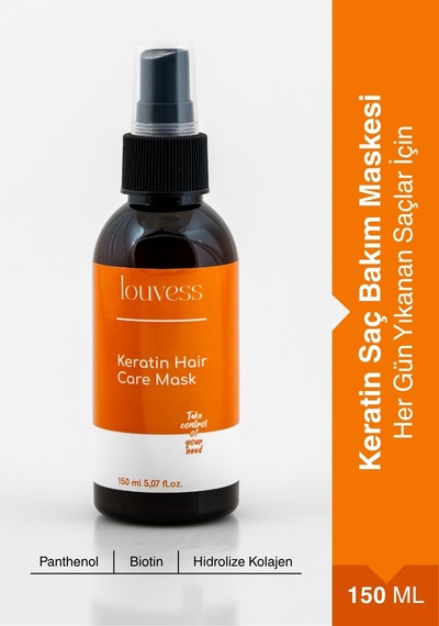 Louvess Argan Yağı Shea Butter Kafein Keratin Saç Bakım Maskesi 150 ML