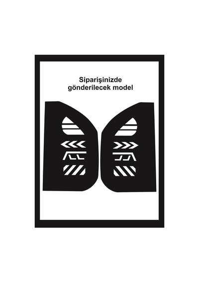 Courier Stop Farı Led Görünümlü Folyo Kaplama-stop Sticker Kaplama- Çizim-birebir Uyumlu