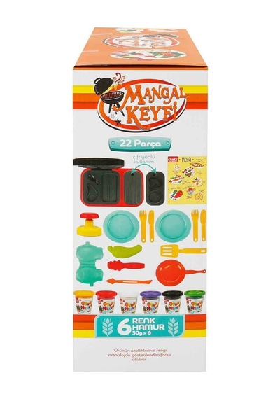 Sunman 2052 Oyun Hamuru 4x50gr Set Mangal Keyfi Çok  Renkli