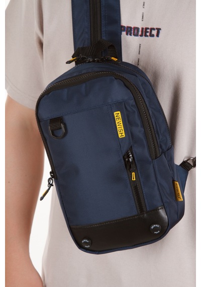 Newısh Polo Accessorıes Unisex Impertex Kumaş Suya Dayanaklı Omuz Ve Mini Sırt Çantası Lacivert