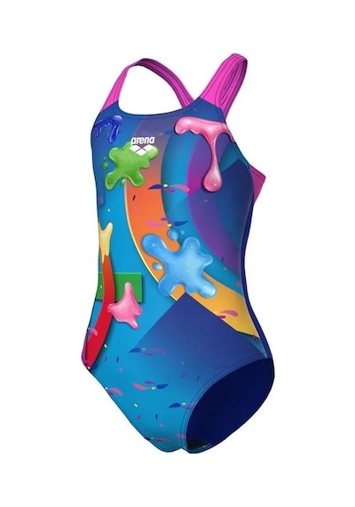 Arena Girl S Swimsuit Swim Pro Back Blue Kız Çocuk Mayosu 010717889 Mavi