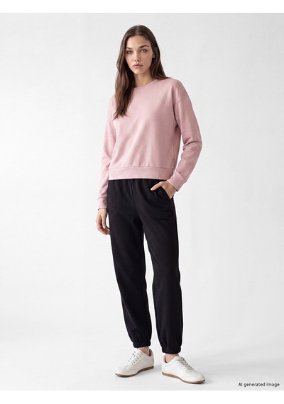Lcw Modest Siyah Soft Touch Kadın Jogger Eşofman Altı
