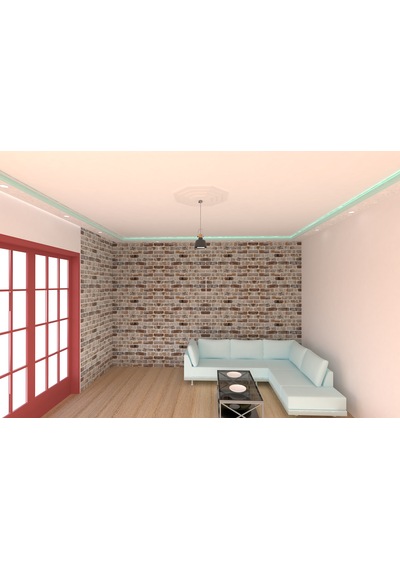 Motifpiyer Lamba Tavan Göbeği Düz-4k-model-8gen-56cm-2 Adet Beyaz