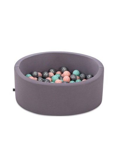 Sünger Gri Top Havuzu 85x30 Cm Topları Mint, Pembe, Gümüş