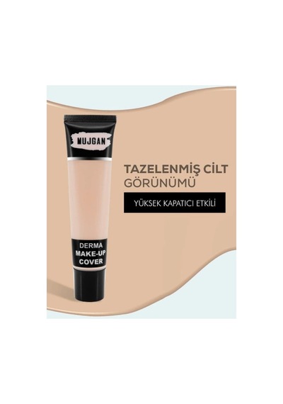 3'lü Derma Porselen Makyaj Tüp Kapatıcı Seti Bej