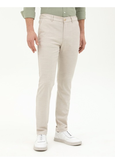 Pierre Cardin Erkek Bej Kanvas / Chino Pantolon 50288509-vr011 Bej