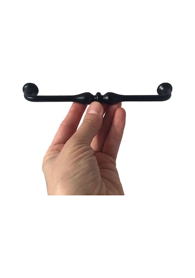 Fesleğen Kulp 160 Mm Siyah Mutfak Kulpu Çekmece Dolap Kapak Kulbu Metal Mobilya Dolabı Kulpları
