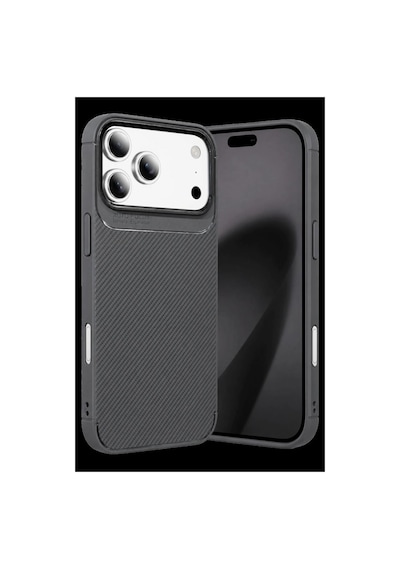 Newface Apple iPhone Uyumlu 18 Pro Auto Focus Karbon Kapak - Gri