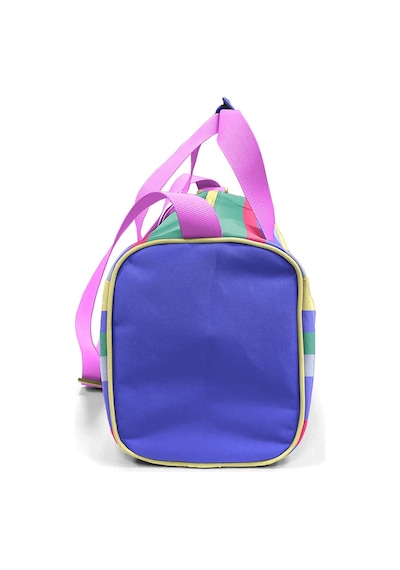 Coral High Milka Gri Sarı Çizgi Desenli Spor Çantası 27543 124-Pembe