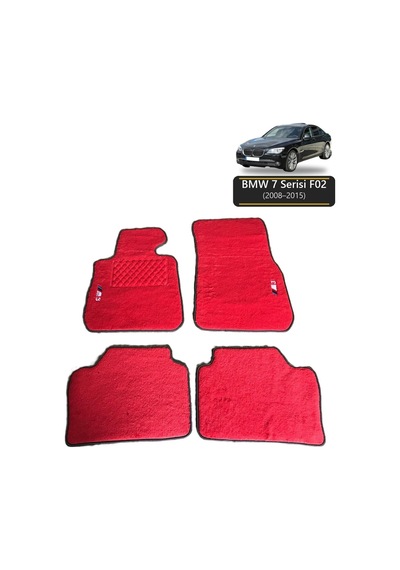 Oto Halı Paspas Bmw 7 Serisi F02 2008-2015 Uyumlu M Performance M Teknik Sport Kaymaz & Şık Tasarım - Tasarım 5