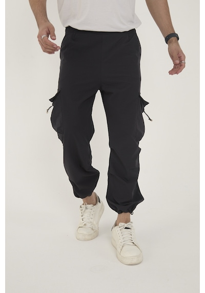 Camp Scoutland Camp550 Outdoor Tactical Kargo Cepli Ayarlanabilir Paçalı Oversize Erkek Jogger Yürüyüş Pantolonu Antrasit