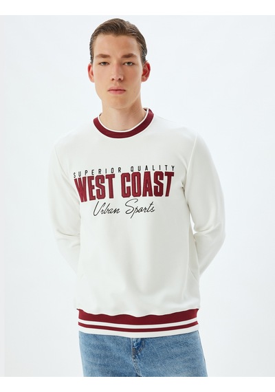 Koton Slogan Baskılı Sweatshirt Bisiklet Yaka Şardonlu Pamuk Karışımlı Beyaz 5wam70168mk Beyaz Koton Slogan Baskılı Sweatshirt Bisiklet Yaka Şardonlu Pamuk Karışımlı Beyaz 5wam70168mk Beyaz