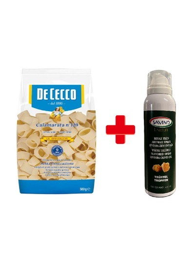 De Cecco Calamarata + Savino Beyaz Trüf Aromalı Sprey Riviera Zeytinyağı