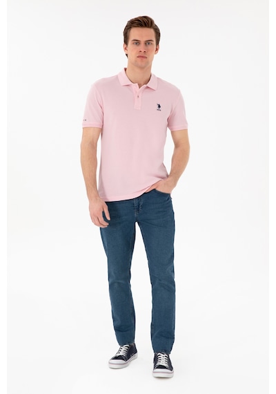 U.S. Polo Assn. Erkek Slim Fit Polo Yaka Açık Pembe Basic Tişört 50298041-VR078 U.S. Polo Assn. Erkek Slim Fit Polo Yaka Açık Pembe Basic Tişört 50298041-VR078