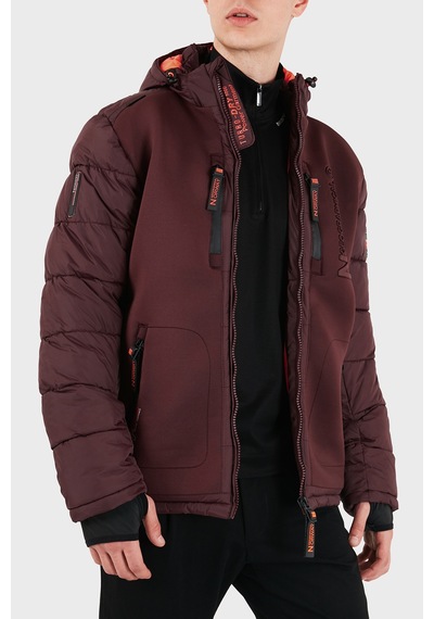 Norway Geographical Su Geçirmez Kapüşonlu Parka Erkek Parka Beachwood Kahve