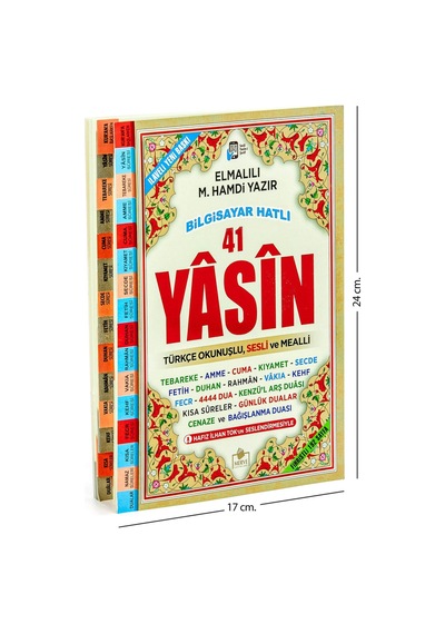 Yasini Şerif Kitabı - Orta Boy - 192 Sayfa - Fihristli - Merve Ya