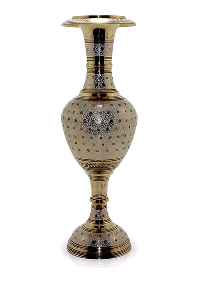 Pirinç Vazo 60 Cm Ksk160 Çok Renkli