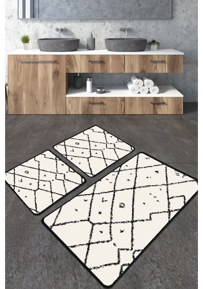 Dalmata Banyo Halısı Djt 3 Lü Set