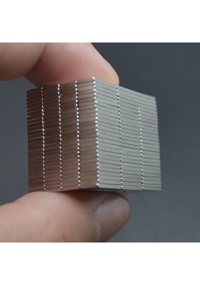 25 Adet Dikdörtgen Neodyum Mıknatıs 10x5x1,5 Mm Güçlü Magnet N35