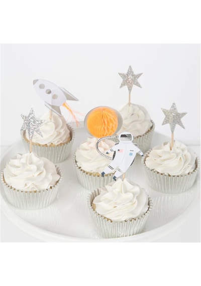 Meri Meri - Space Cupcake Kit - Uzay Cupcake Kiti -24lü