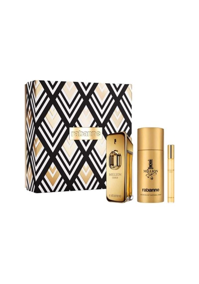 Paco Rabanne Million Gold Intense Edp 100 Ml + Edt 10 Ml + 150 Ml Deo Erkek Parfüm Seti Aromatik - Odunsu