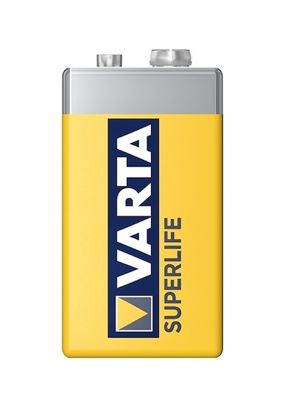Varta Superlife Çinko 9 Volt Pil 12'li Paket.