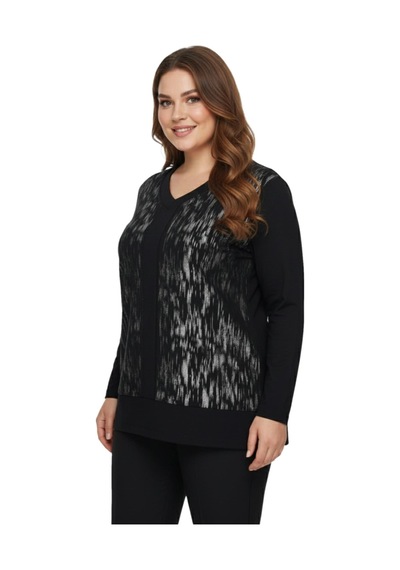 Wearon Kadın Siyah V Yaka Taşlı Bluz Bgl-st05148 Siyah
